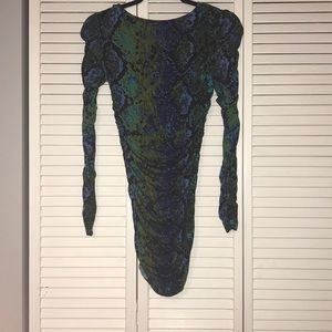 Snake skin party dress